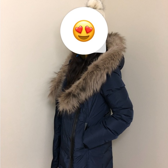 Women’s mackage Kay coat Navy blue  XS - Picture 4 of 5